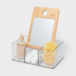 Cosmetic Storage Container With Bamboo Lid - Brightroom™ 5 Cosmetic Storage Container With Bamboo Lid - Brightroom™ -Home decor GUEST a73ed3ac 9507 4b02 8a31 9e83ea73742f