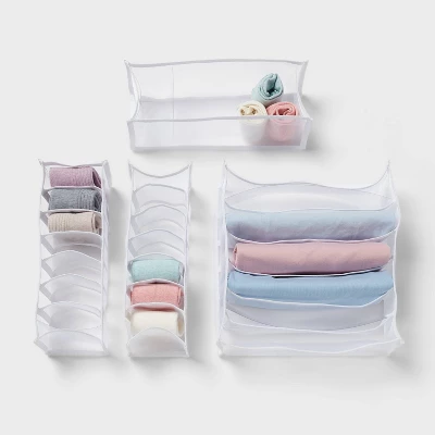 Mesh Drawer Organizer Inserts 4pk - Brightroom™ 3 Mesh Drawer Organizer Inserts 4pk - Brightroom™ - Image 3