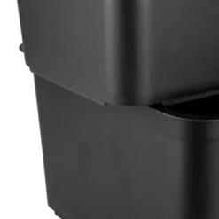 Folio Heavy Duty Storage Bin - Brightroom™: Black Plastic, Stackable, Portable, Universal Storage, 18.6 Volume Capacity 18 Folio Heavy Duty Storage Bin - Brightroom™: Black Plastic, Stackable, Portable, Universal Storage, 18.6 Volume Capacity -Home decor GUEST aa51cd5b 4790 4d5a ac45 a42255c74a0d 1