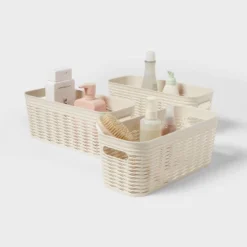 3pk Wave Half Medium Decorative Baskets Cream - Brightroom™ -Home decor GUEST ae8d7269 73e1 4c7d a081 9d0e7946ed6a