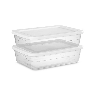 28qt Clear Under Bed Storage Box White - Brightroom™ 9 28qt Clear Under Bed Storage Box White - Brightroom™ - Image 9