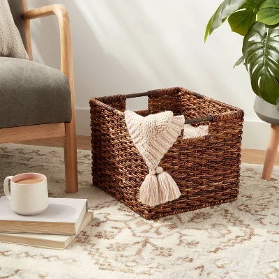 Woven Abaca Crate - Brightroom™ 1 Woven Abaca Crate - Brightroom™