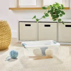 15qt Storage Bin With Latches - Brightroom™