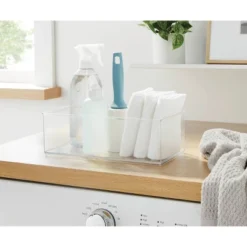 12" X 6" X 4" All Purpose Storage 1/2 Storage Bin - Brightroom™: Clear Plastic Decorative Container, No Assembly Required 9 12" X 6" X 4" All Purpose Storage 1/2 Storage Bin - Brightroom™: Clear Plastic Decorative Container, No Assembly Required -Home decor GUEST c9536262 b5ce 4303 9455 f10d7d6b7fbc