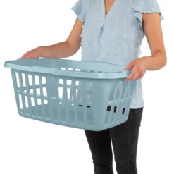 1.5 Bu Laundry Basket Pewter Aqua - Brightroom™ 8 1.5 Bu Laundry Basket Pewter Aqua - Brightroom™ -Home decor GUEST d1e167dc 03c7 4e65 9f5f eeafe3ff4abd