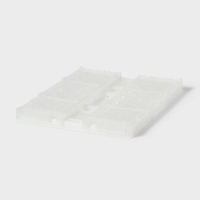 Rectangular Plastic Foldable Medium Crate White - Brightroom™ 2 Rectangular Plastic Foldable Medium Crate White - Brightroom™ - Image 2