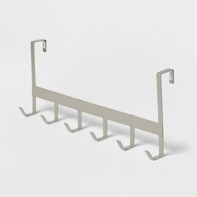 Large Over The Door Hook 6 Hooks - Brightroom™ 2 Large Over The Door Hook 6 Hooks - Brightroom™ - Image 2