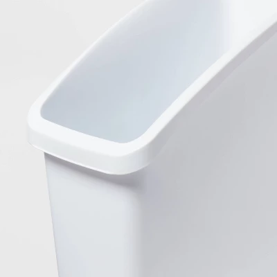 Under Sink Waste And Sorting Can - Brightroom™: Compact Kitchen Trash Can, 5.8 Gallon, White, Textured Finish 2 Under Sink Waste And Sorting Can - Brightroom™: Compact Kitchen Trash Can, 5.8 Gallon, White, Textured Finish - Image 2