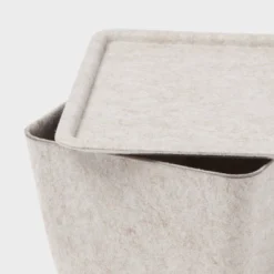 Lidded Felt With Lid Oatmeal - Brightroom™ -Home decor GUEST e4fc0798 fc26 44b7 8f4b f083ce289c66