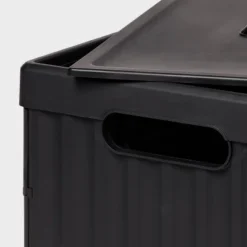 Easy Assembly Hard Sided Bins Black - Brightroom™: Universal Utility Storage, 50% Recycled Plastic, 3622 Volume Capacity -Home decor GUEST e7550237 774a 440b bdc7 0f9b172dcd4e