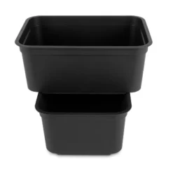 Folio Heavy Duty Storage Bin - Brightroom™: Black Plastic, Stackable, Portable, Universal Storage, 18.6 Volume Capacity 15 Folio Heavy Duty Storage Bin - Brightroom™: Black Plastic, Stackable, Portable, Universal Storage, 18.6 Volume Capacity -Home decor GUEST ee14b593 cc34 4c72 91e8 62aae3e4c3b8