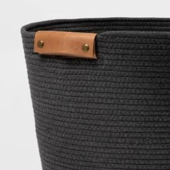 17" Coiled Rope Bin Warm Gray Charcoal - Brightroom™ 4 17" Coiled Rope Bin Warm Gray Charcoal - Brightroom™ -Home decor GUEST ef5e0fca e50a 444a 9e73 83fec5bcd932