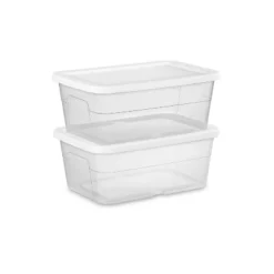 16qt Clear Storage Box With Lid White - Brightroom™ 19 16qt Clear Storage Box With Lid White - Brightroom™ -Home decor GUEST f5a25326 c8c3 4369 bece 02ea80a39123