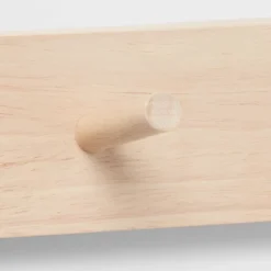 Wood 5 Hooks Rail Natural - Brightroom™ -Home decor GUEST f6923f4a 73ca 456c bb31 fdc69bc1ba0a