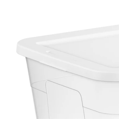 56qt Clear Non-Latching Storage Box With White Lid - Brightroom™ 7 56qt Clear Non-Latching Storage Box With White Lid - Brightroom™ - Image 7