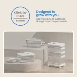 3pk Click In Place 30oz Insert Storage Containers White And Clear - Brightroom™ -Home decor GUEST fe4d0c1a d277 4d0f 9aeb d56a138d35f6