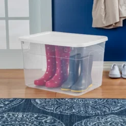 70qt Clear Storage Box With White Lid - Brightroom™ -Home decor GUEST ffb54947 63f4 4e3a 87d5 725e3277fd23